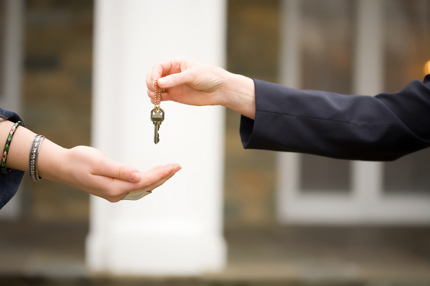 Taking Over The Keys Of A Rented House