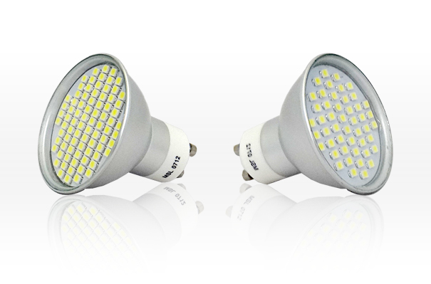 GU10 LED 80 SMD (left) And GU10 LED 48 SMD (right)