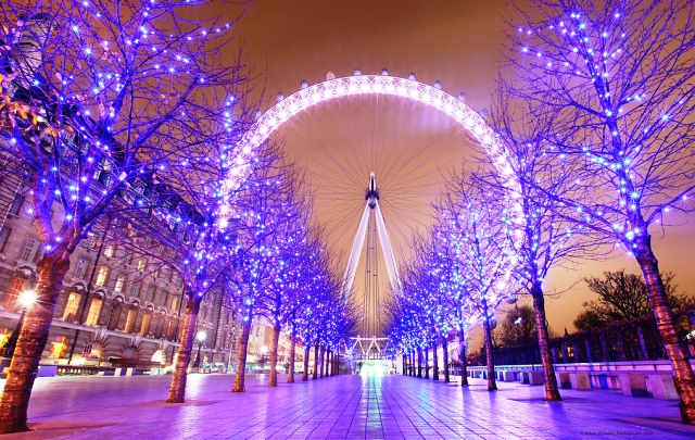 LED Christmas Lights London Eye