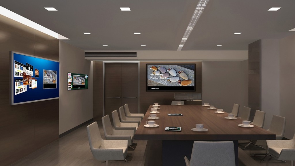 Conference Room - Workspace With LED Lights