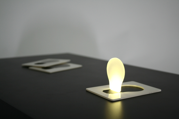 Pocket LED Light Lighting On A Desk