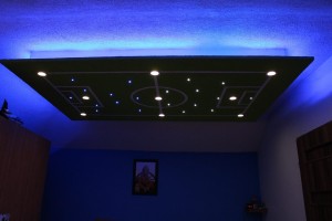 Strip Lights In A Bedroom