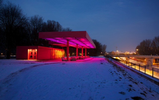 'LED Cloud' Old Gas Station