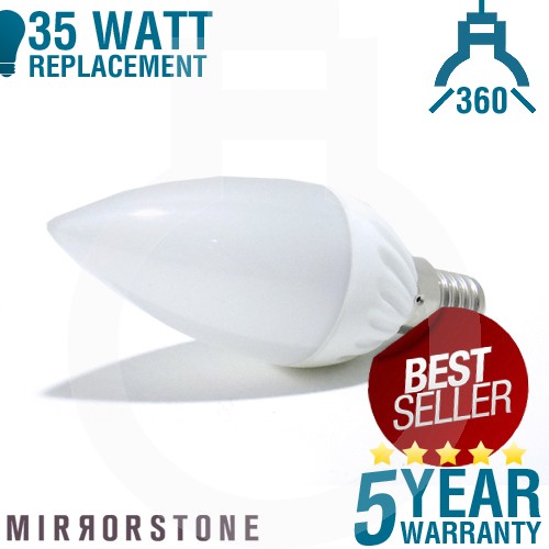 3.5W E14 LED Bulb = 25W Replacement