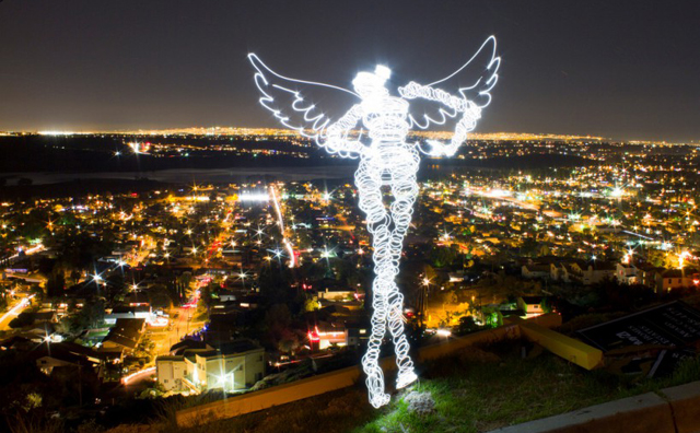 Angel - LED Light Painting By Darren Pearson