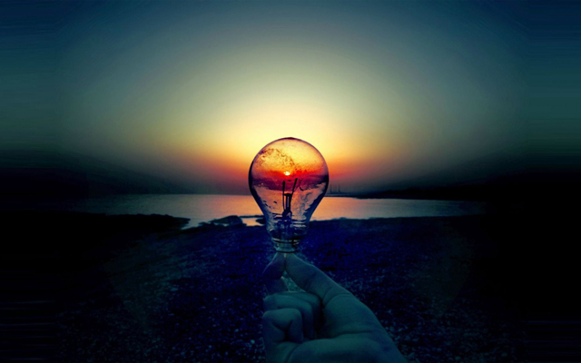 Light Bulb Sunset