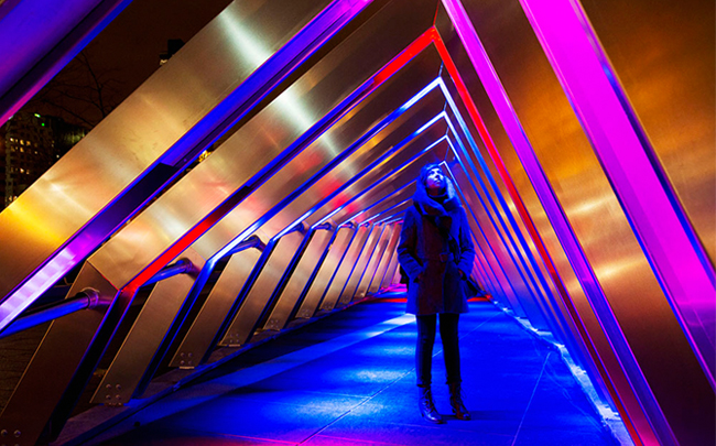 Inside The Iceberg With Stunning LED Lights In Montreal