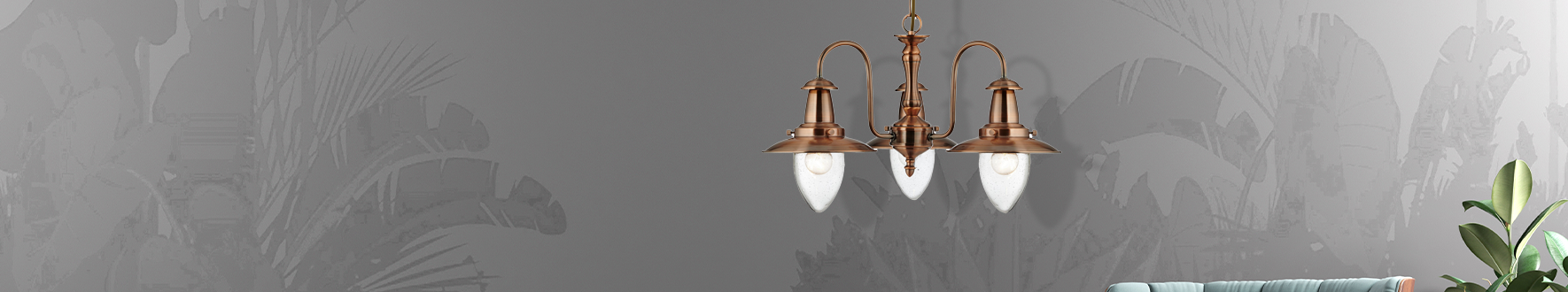 Copper Ceiling Light